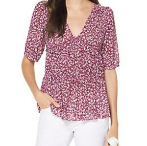 3/$30 NWOT Michael Kors floral collage top